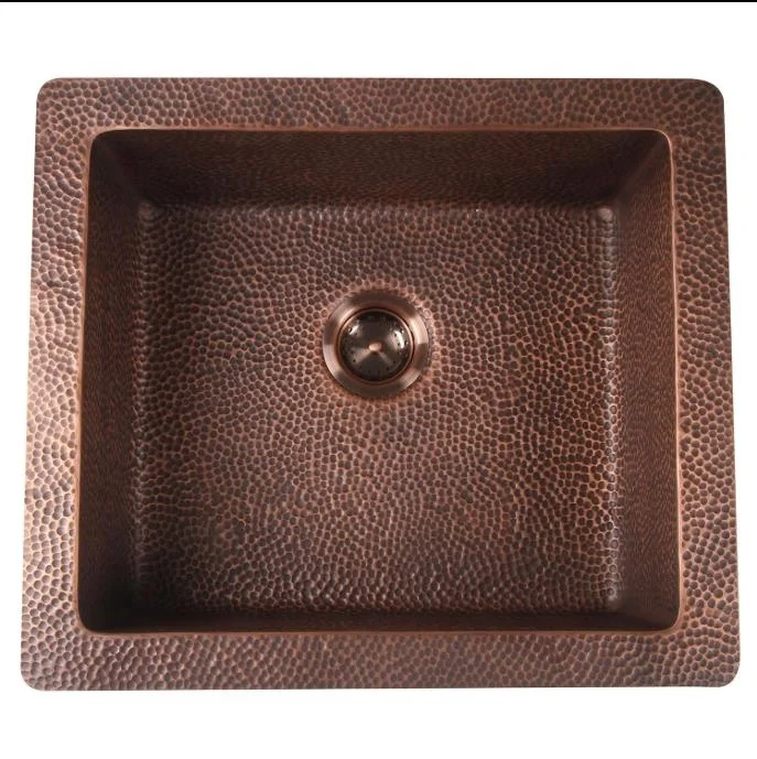 
Hammered and Brushed Finishes Copper Sink 