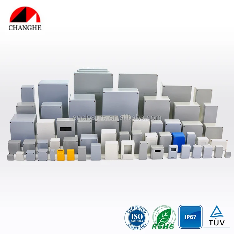 Custom IP67 die cast aluminium waterproof enclosure / aluminum junction box / aluminium electronics enclosure