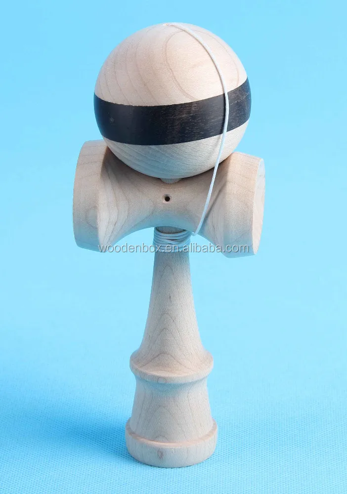 
Walnut stripe kendamas with maple ball 