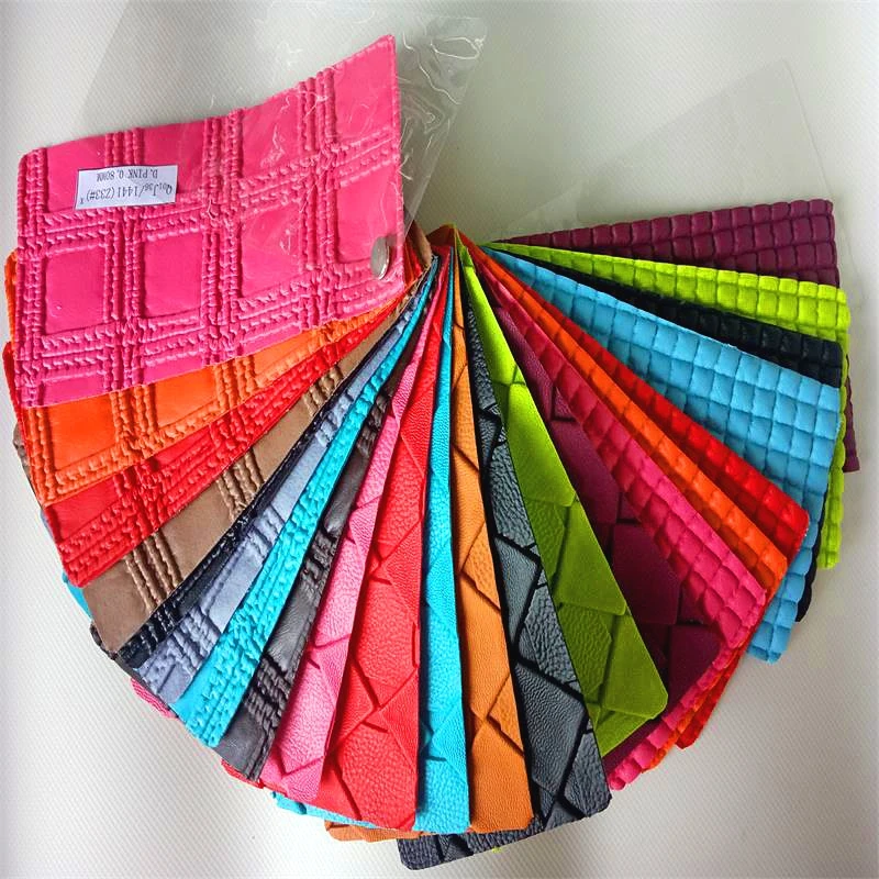 Colorful pvc leather fabric forwomen purse,handbag and bags