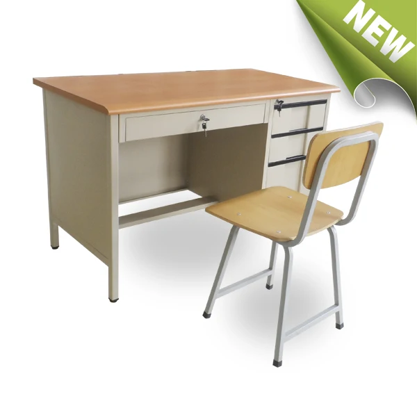 Lowest price & High quality office deskl with wood surface/Classical Design exscutive desk for office or home