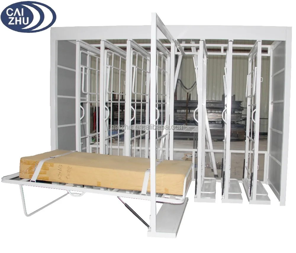Mechanically Controlled Extreme Ease to Lower and Lift Mattress Storage and Display Rack Stand