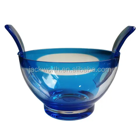 Acrylic Salad Serving Bowl Set with Server