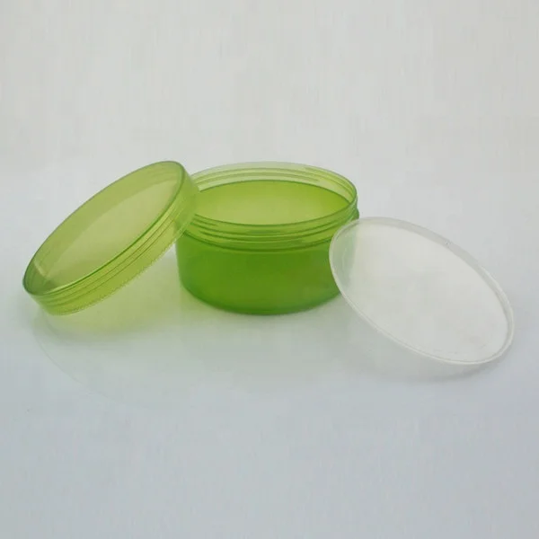 100g green pet jar for cream cosmetic packaging,300m plastic pet jar,200g 200ml empty pet plastic jar for hair gel