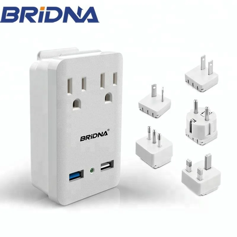 Универсальный Великобритании Au США ЕС It Путешествия Usb 3,0 стены зарядное устройство мощность 200 W Подключите адаптер