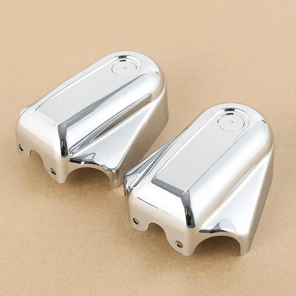 TCMT  Chrome Bar Rear Axle Covers For Harley Davidson Softail Deluxe FLST Slim FLS  XF2906C58-E