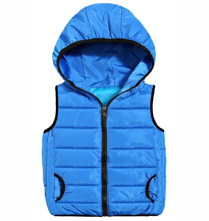 
wholesale fashion kids down jacket vest girls boys padded vest 