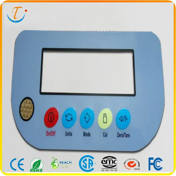 
Glossy Polycarbonate Embossed Keys Graphic Overlays 