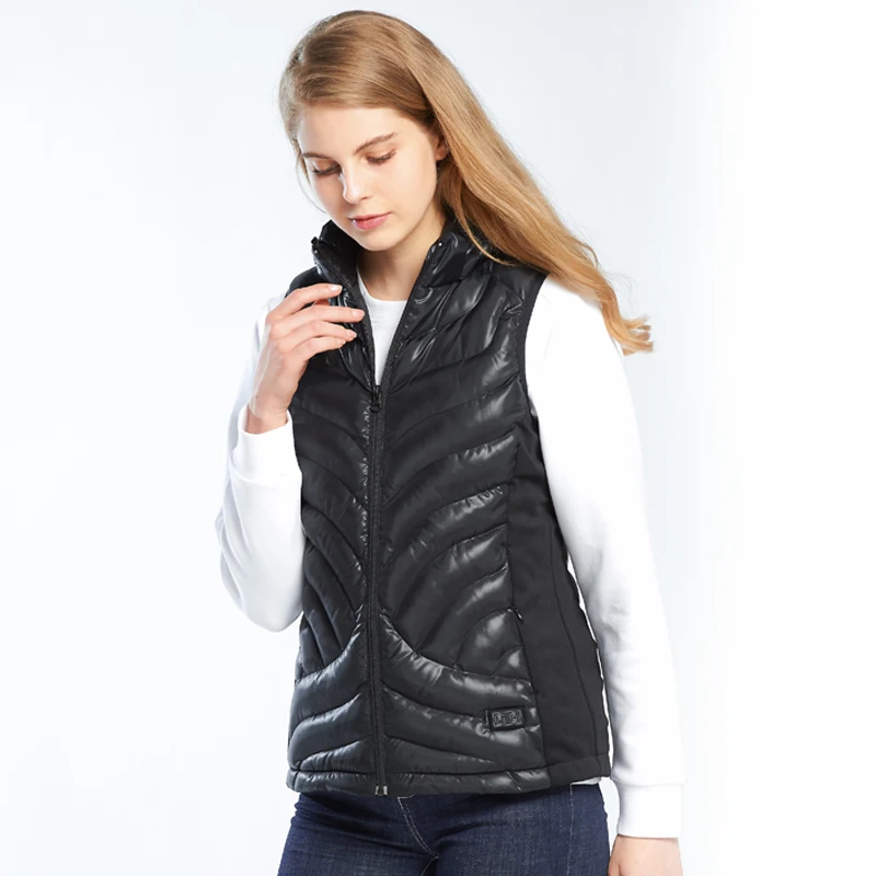 
Heating Hooded Vest Intelligent Heated Waistcoat Woman Winter Vest 
