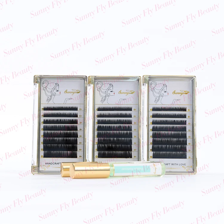 
Custom package false popular eye lash extension box clear plastic case 