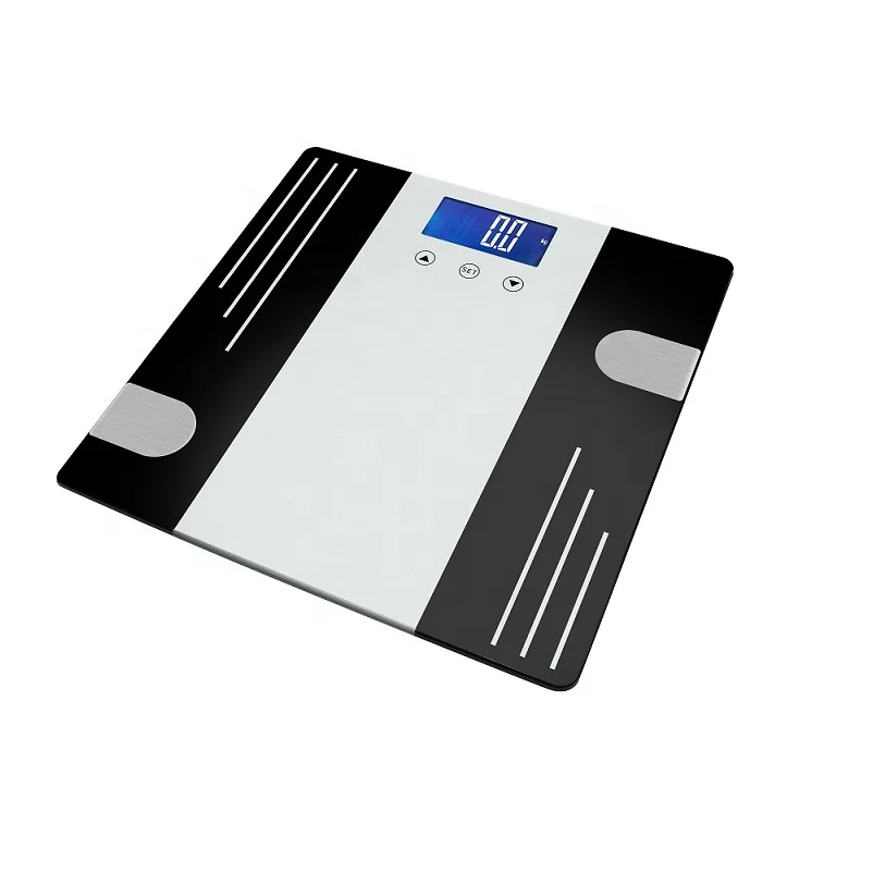 Pinxin 180kg/396lb Tempered Glass Personal Smart Digital Bathroom Body Fat Scale