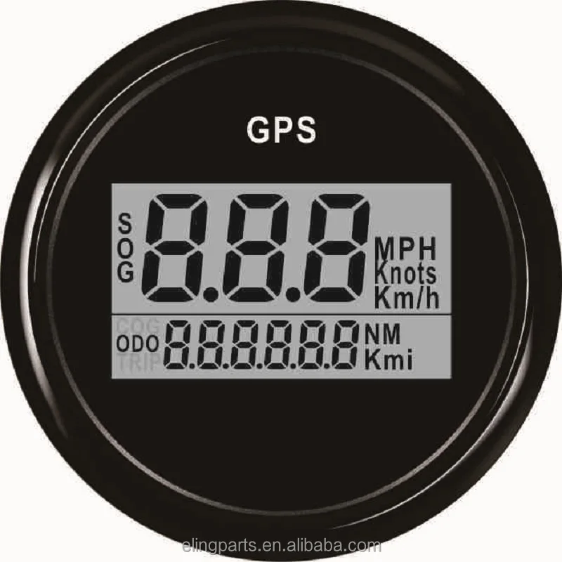2 '(52 мм) цифровой GPS Спидометр одометром для автомобиля лодка с подсветкой 12 В/24 В