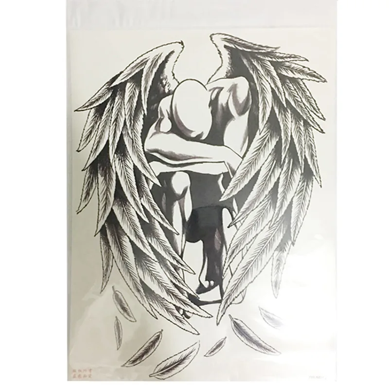 Wholesale Full Black Tattoos Men & Women Waterproof Big Temporary Tattoo Stickers