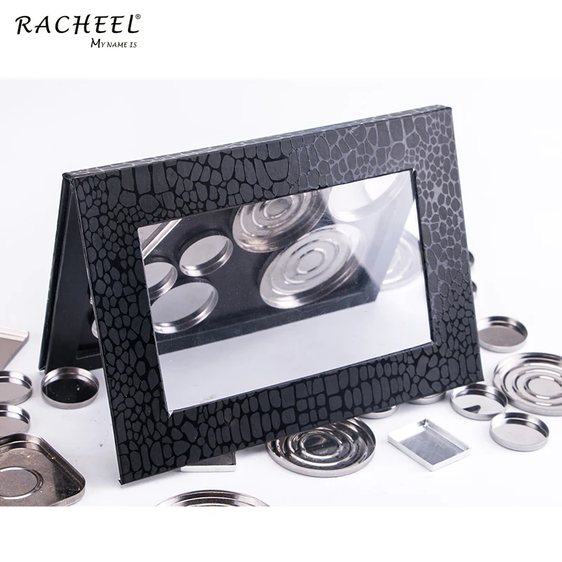 RACHEEL Accept OEM Large Size Empty Magnetic Makeup Eyeshadow Blush Lips Gloss Palette Eye Shadow Makeup Tool Powder 1000pcs Dry
