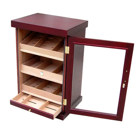 500 Cherry Cigar Display Humidors for Sale Used Humidor Cabinet Cigar Room Large Cigar showcase Rack Cabinet Humidor