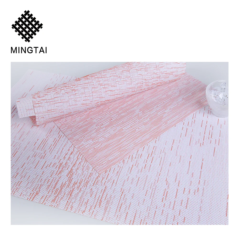 Professional manufacturer best price chinese restaurant dishwasher safe wholesale pvc vinyl table plate mat fabric placemats