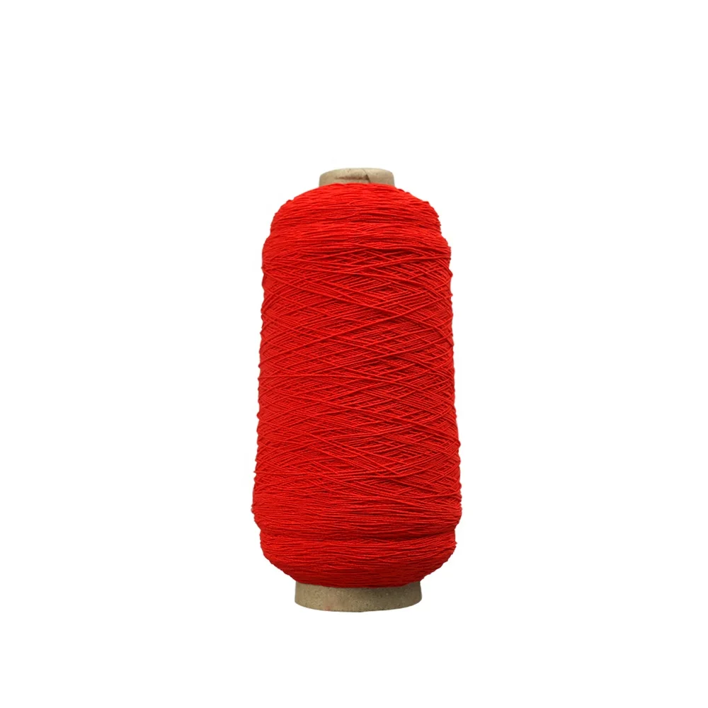 Wholesale high quality recycled latex / polyester multi-color high elastic rubber covered elastic yarn thread for socks
