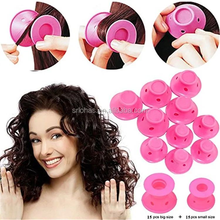 Silicone No Clip Hair Style Rollers