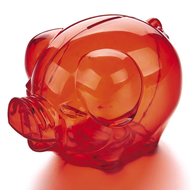 plastic pig shape piggy bank