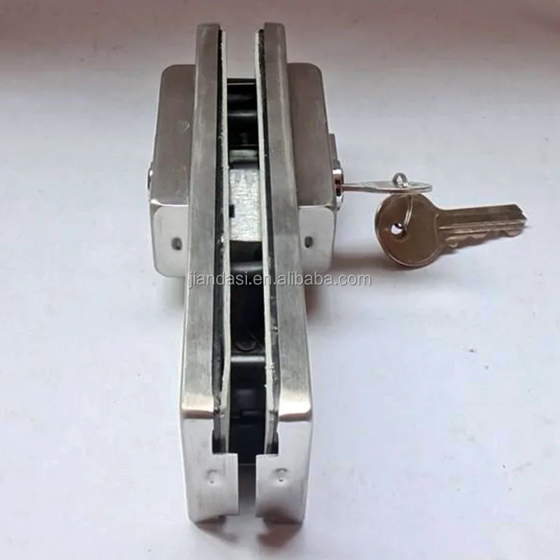 
Security Frameless Glass Door Bottom Patch Lock 