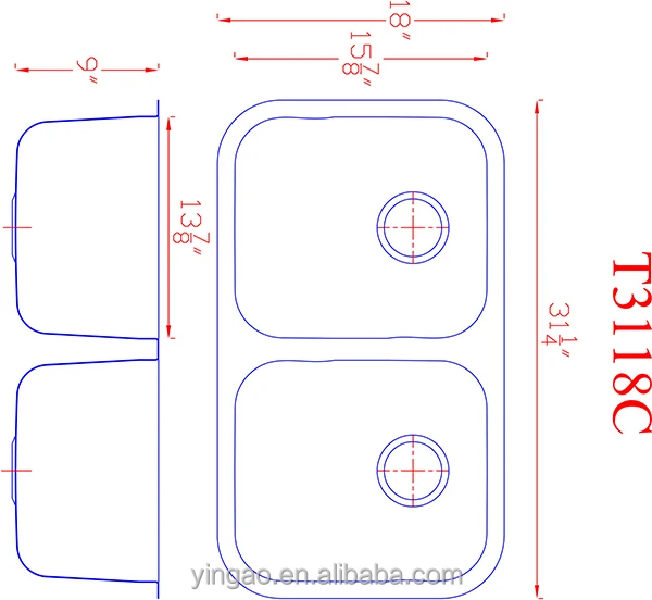 Foshan modern kitchen design 304 stainless steel kitchen sink