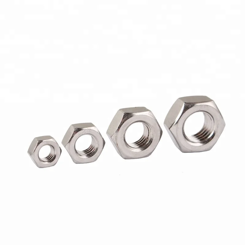 M8 M10 M12 Carbon Steel Nickel Plated Hexagon Nut