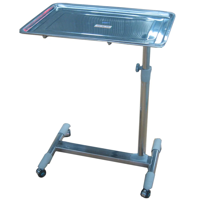 RP-029B-933 stainless steel adjustable surgical metal tray cart