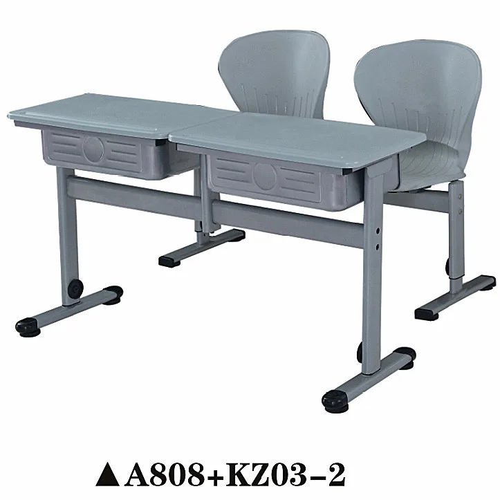 Удобный пластиковый Двухместный школьный стол и стул