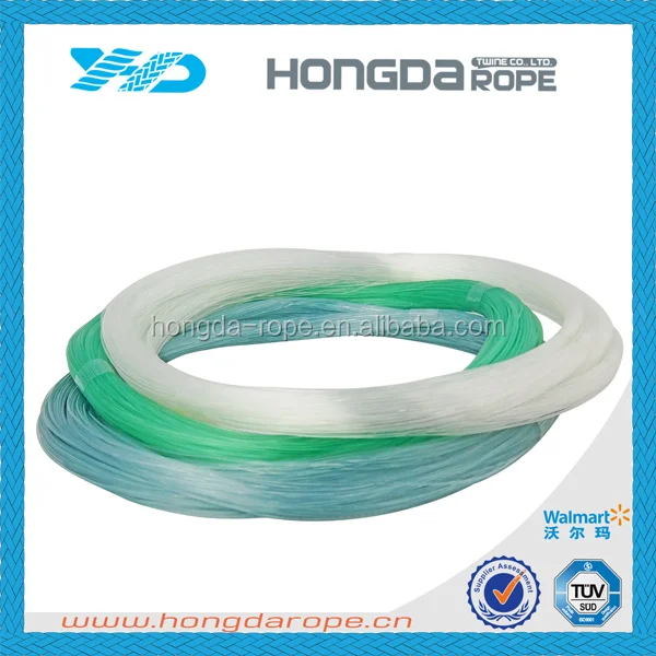 fluorescent mono nylon fishing line , mono-filament crystal fishing line, 0.35 mm fishing line