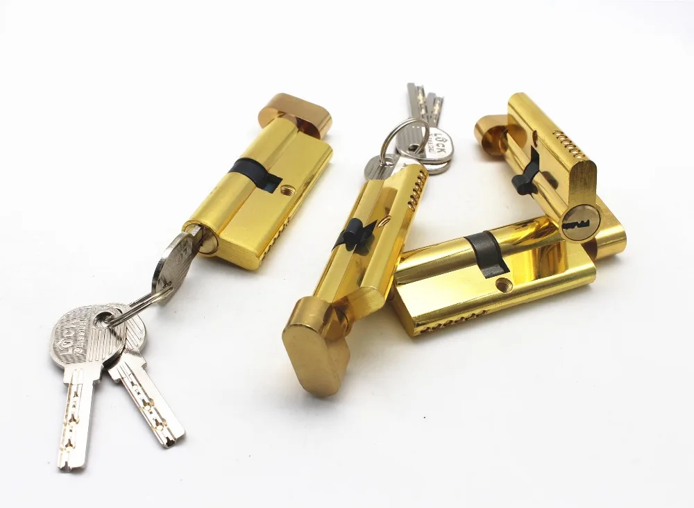 70mm GP/CP/NP door lock cylinder with peanut thumb for 5845 lock body