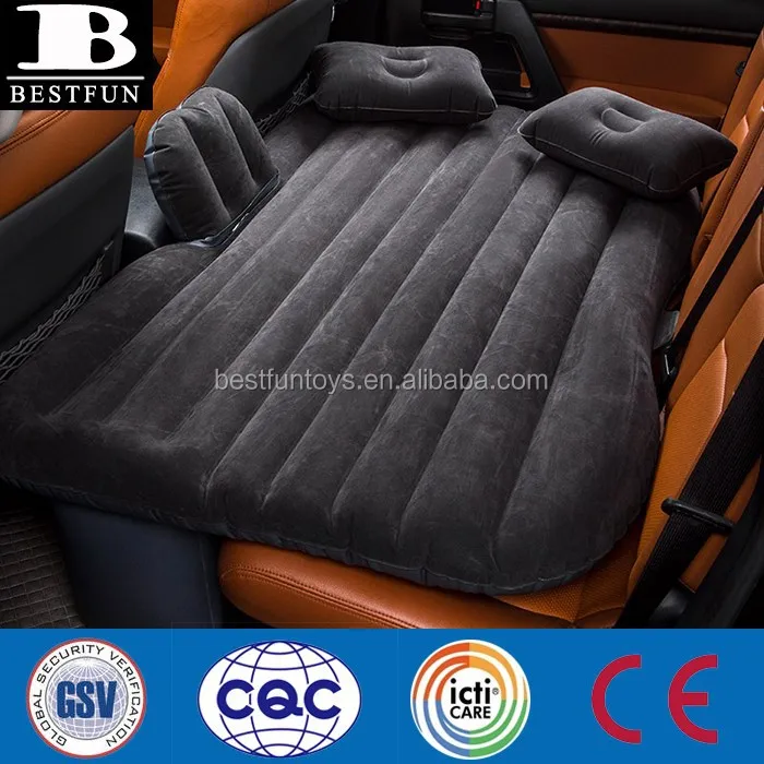 Inflatable Baby Portable Folding Car  airbed fabric blow up SUV backseat air mattress bed for camping traveling tent