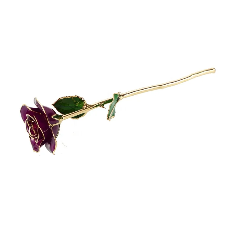 Wholesale High Quality 24K Gold Dipped Real Natural Rose  artificial roses For Valentines Day Gifts