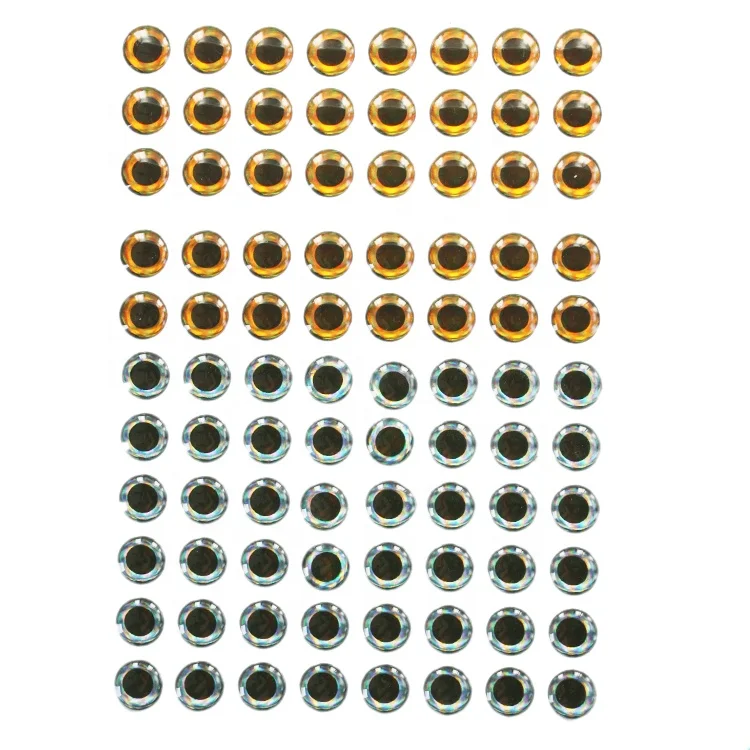Wholesale 3D fishing eyes for fishing lures,with black pupil plastic fish eye 3 D eyes for lure