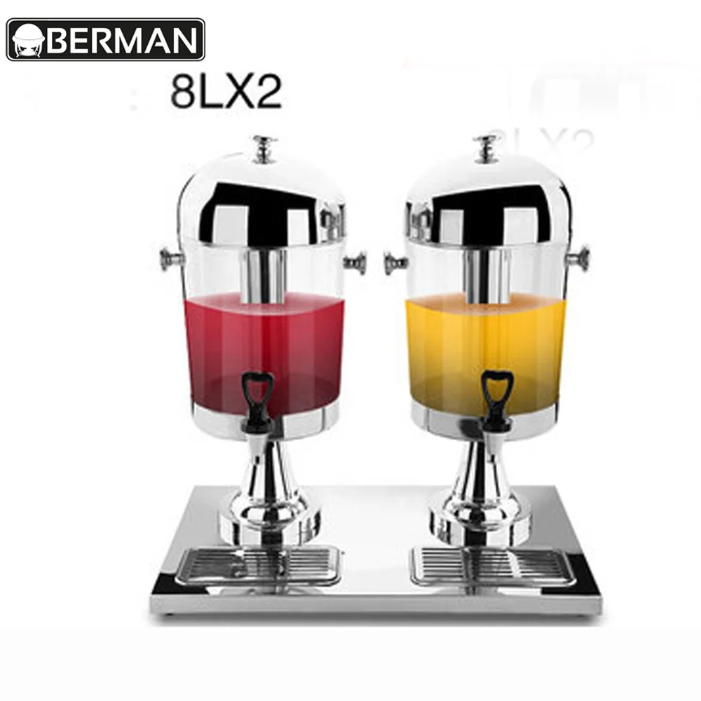 Juice cooling machine 2 door plastic ice table top display beverage drink dispenser cooler