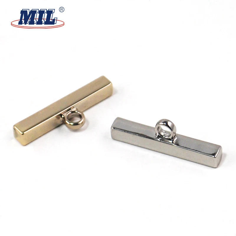 Light gold flat one hole shank buttons for shirts