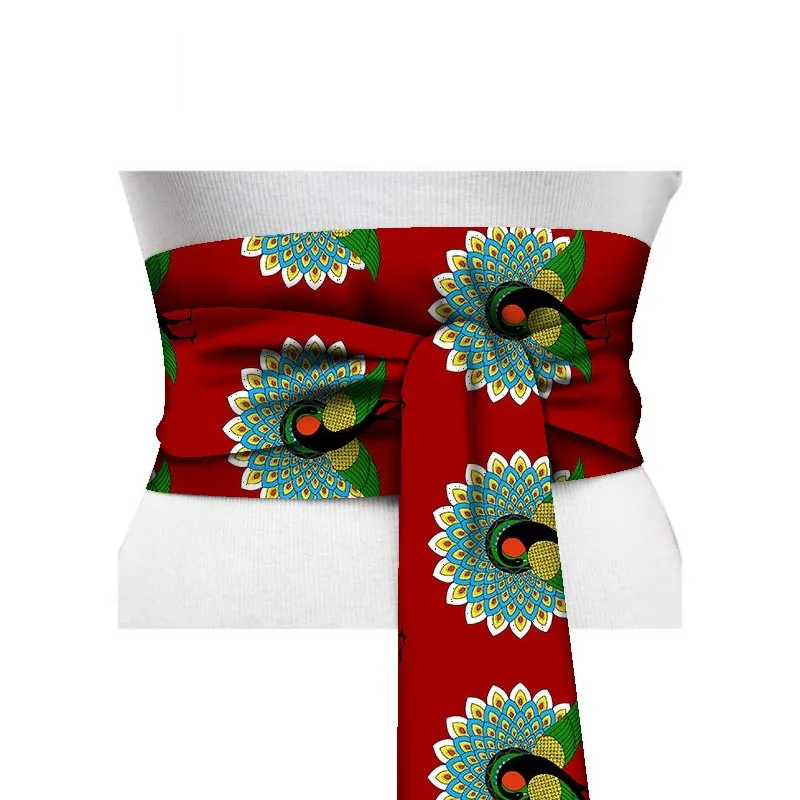 Лидер продаж, юбка с Африканским принтом Оби Анкара, пояс с желтой баской, с пуговицами, для женщин, подарок ручной работы, эффектный пояс, аксессуар WYB265