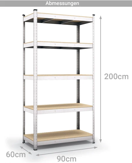 
 Heavy duty 5 ярусный стеллаж для хранения полка  