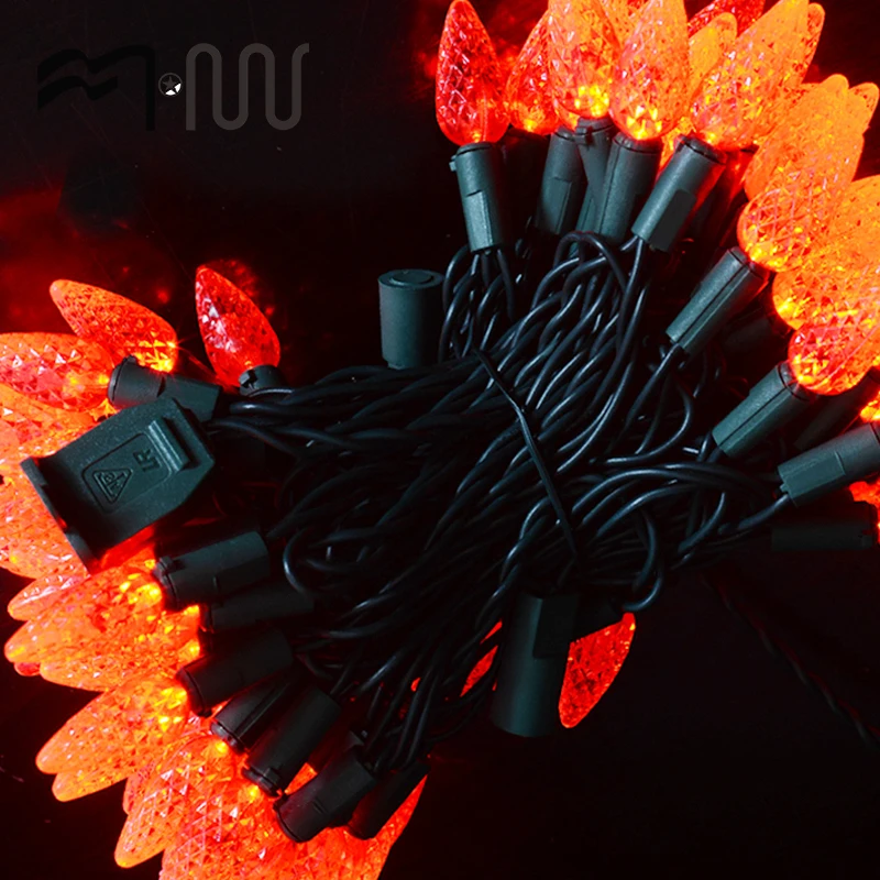 
Conventional outdoor Christmas string light 100LED 10M C6 mini light waterproof 