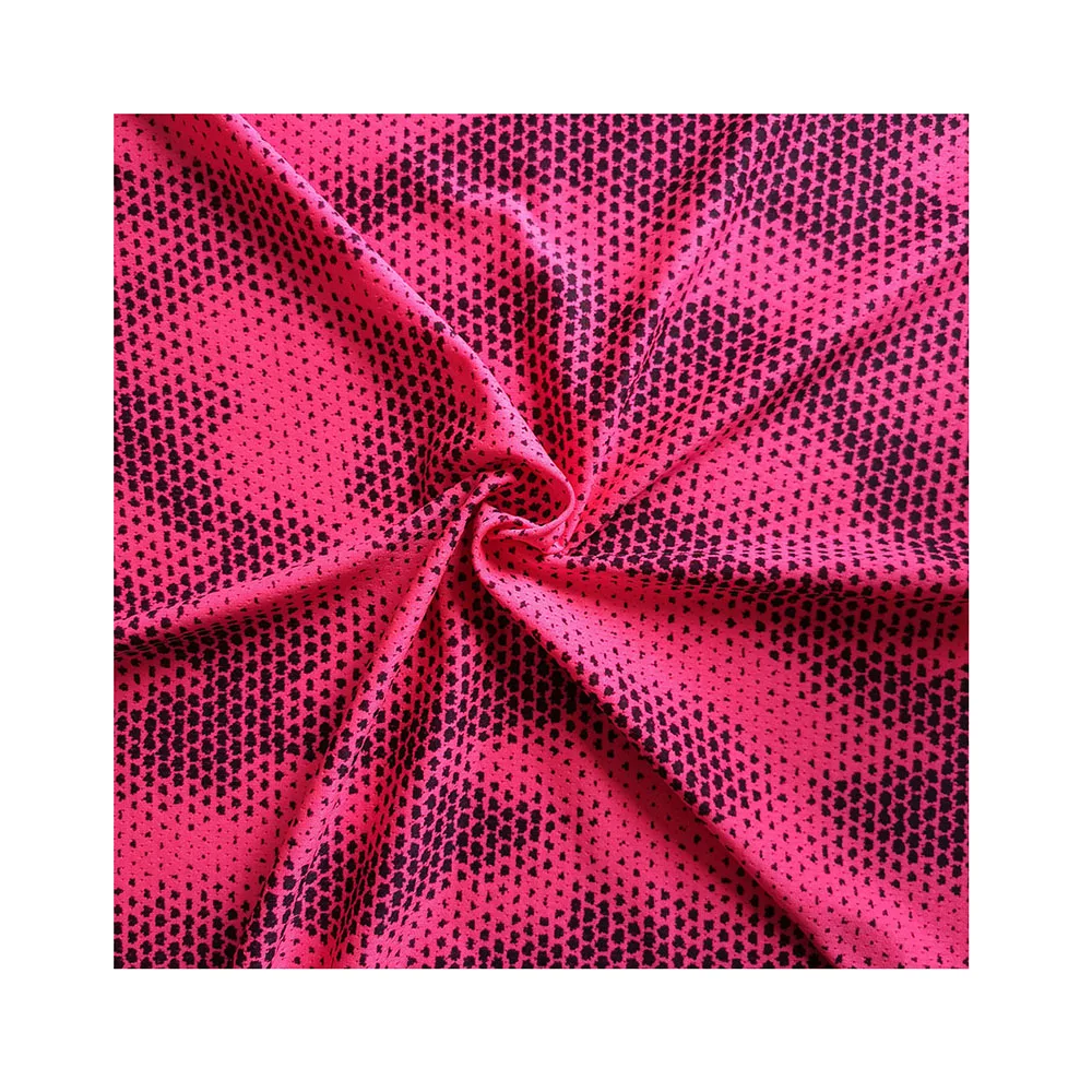 wholesale stocklot knitted fabrics sublimation printing  single jersey 90 polyester 10 spandex fabric for sport tee PS1Y69