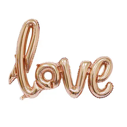 2021 New Product Wedding and Valentine Decoration Love Helium Foil Globos Balloons