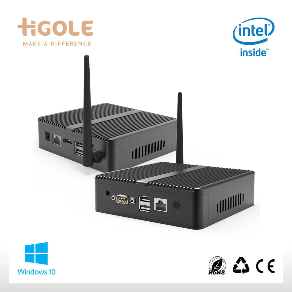 2017 Лучший Новый intel z8350 windows10 mini set top box wifi RJ45 RS232