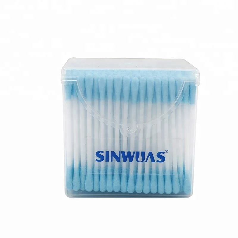 Factory price well sealed multifunctional medium hardness disposable cotton buds swabs
