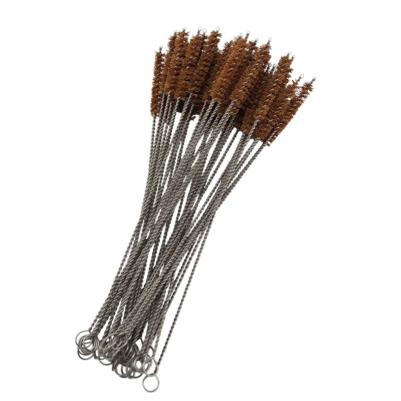 Eco-friendly Sport Bottle Glass Drinking Coconut Straw Cleaner Brush