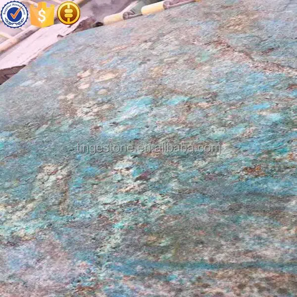 Идеальная Фантазийная синяя гранитная плита для дизайна стен