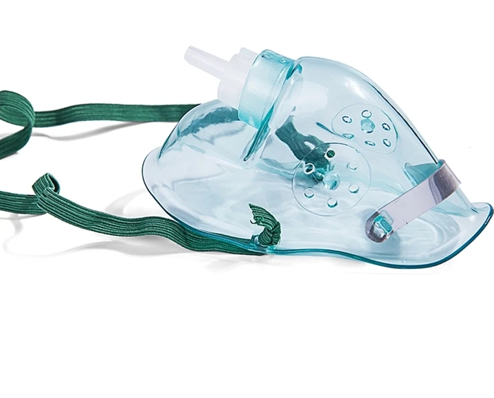 Горячая Распродажа, Одобрено CE и ISO, одноразовое медицинское использование, ПВХ, фабрика, оптовая продажа, кислородная маска с эластичной лентой без латекса