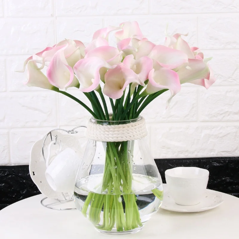 Wholesale Fashion Real Touch PU Calla Lily Bulbs Artificial Flower for Wedding and Home Decoration