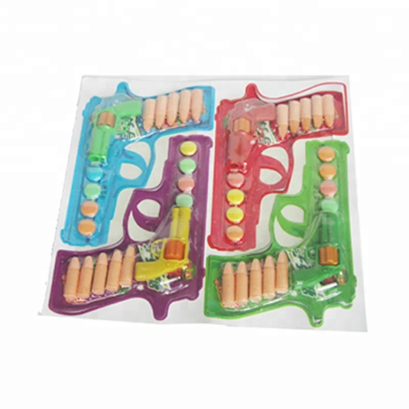  Пулевидный пистолет Кислая прессованная игрушка конфеты в таблетках