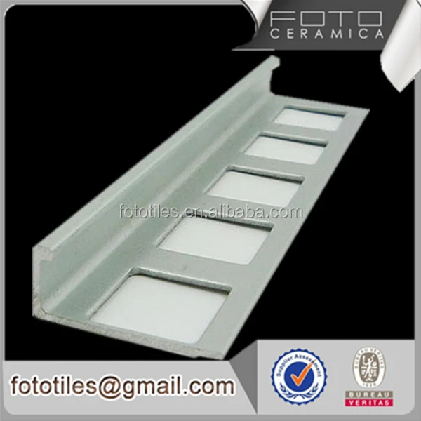 Aluminum metal tile trim corners for ceramic tiles edge