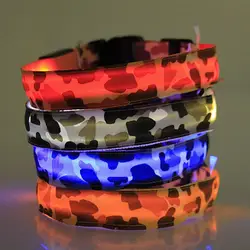 Wholesale OEM Manufacture Leading Blazin Safety Led  Pet Dog Collar Glow Luminous Flashing Lights Neck Strap