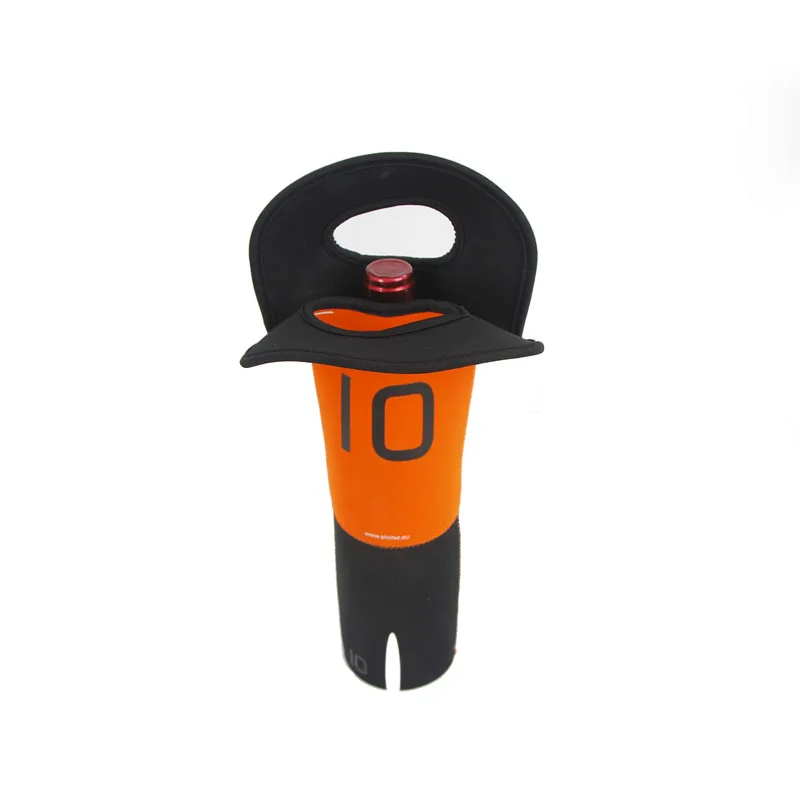 Wholesale OEM/ODM Designs Single Waterproof Collapsible Neoprene Wine Beer Bottle Cooler Bags